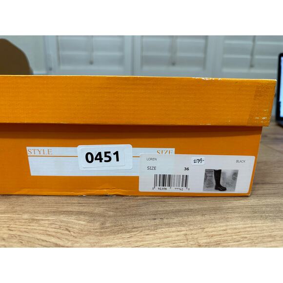 Miz Mooz Womens Loren Knee High Zip Up Black Boots Leather Sz 5.5/6 US 36 EU NIB - Picture 15 of 16